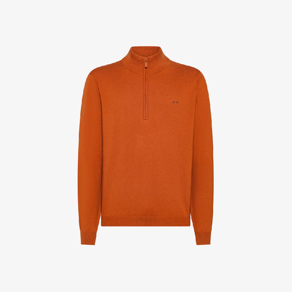 Sun 68 Maglia In Lana E Cotone Con Zip - Uomo Offerte