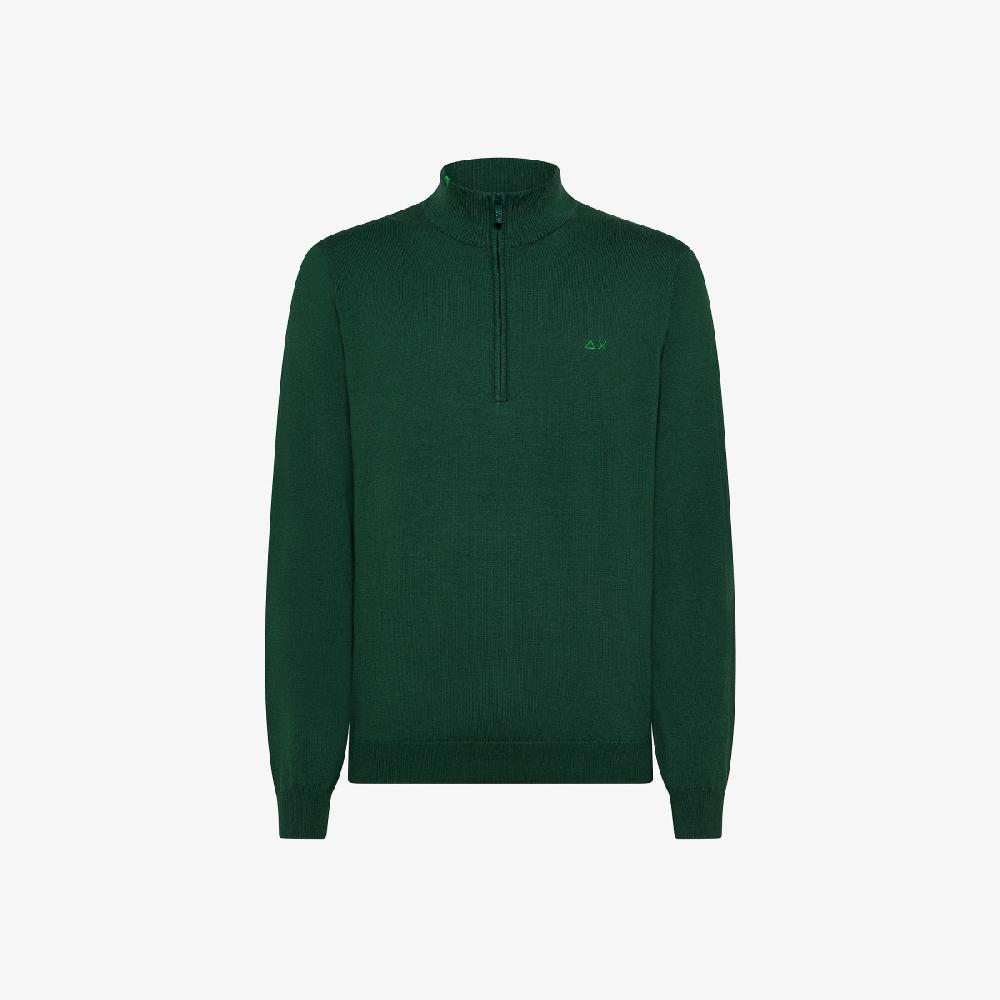 Sun 68 Maglia In Lana E Cotone Con Zip - Uomo Hotsell