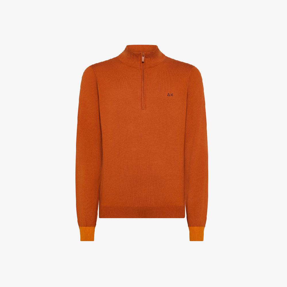 Sun 68 Maglia In Lana E Cotone Con Zip - Uomo Fino al 55% di sconto