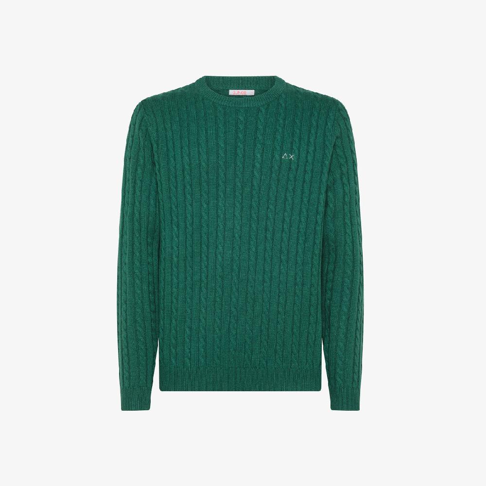 Sun 68 Maglia In Lana E Cashmere A Trecce - Uomo