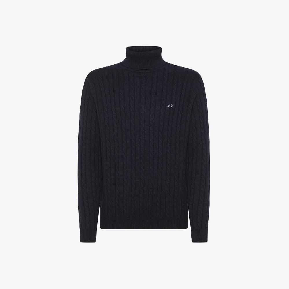 Sun 68 Maglia Dolcevita In Lana E Cashmere - Uomo