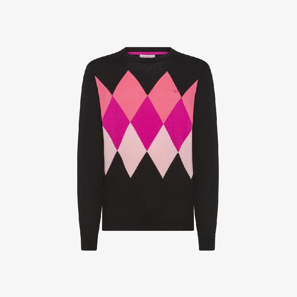 Sun 68 Maglia Jacquard In Lana E Cotone - Uomo Offerte esclusive