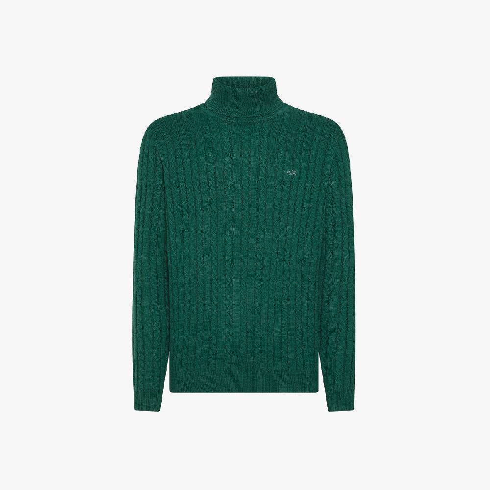 Sun 68 Maglia Dolcevita In Lana E Cashmere - Uomo