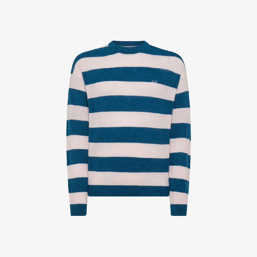 Sun 68 Maglia In Lana E Alpaca A Righe - Uomo Enormi sconti