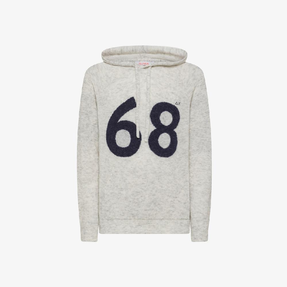 Sun 68 Maglia In Lana E Alpaca Con Cappuccio - Uomo 50% di sconto con spedizione gratuita