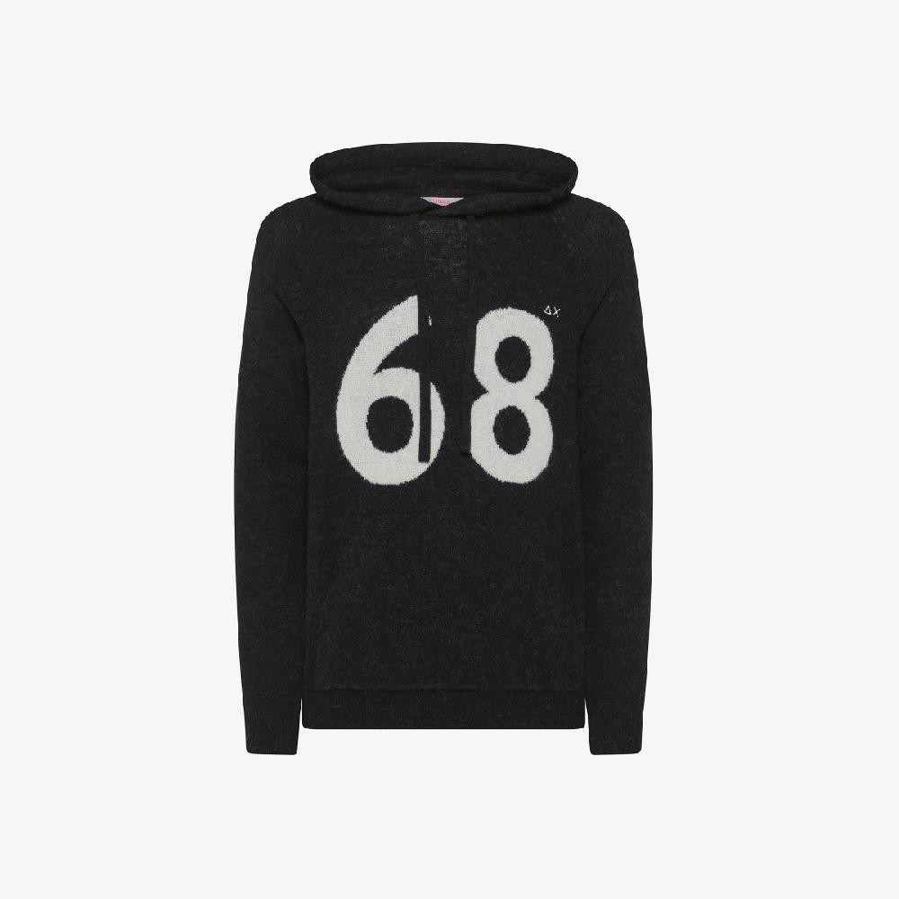 Sun 68 Maglia In Lana E Alpaca Con Cappuccio - Uomo Officina