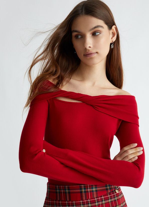 Liu Jo Body rosso con cut-out Online
