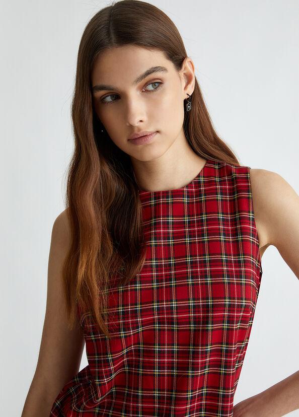Liu Jo Abito corto in tartan Vendita Calda