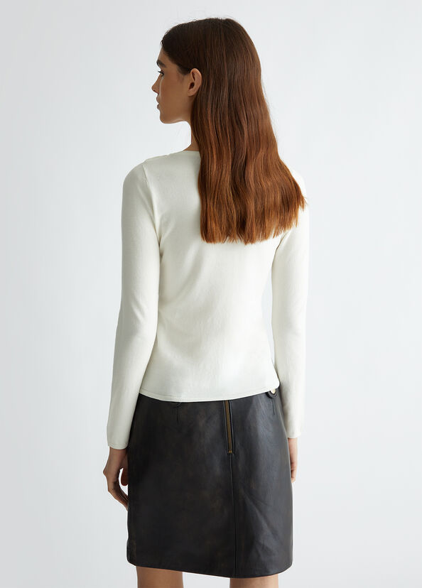 Liu Jo Maglia bianca con cut-out I Più Venduti