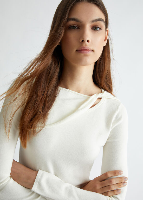Liu Jo Maglia bianca con cut-out I Più Venduti