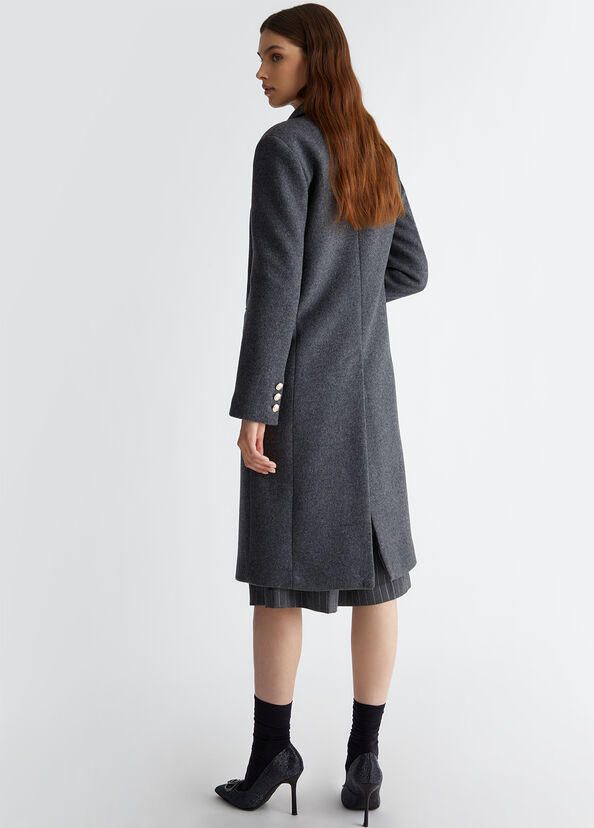 Liu Jo Cappotto slim in misto lana Vendite Flash