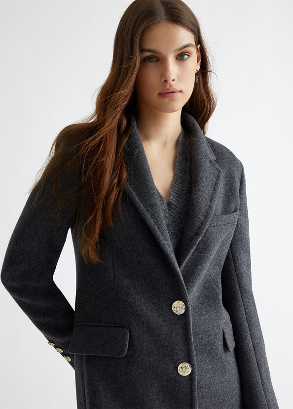 Liu Jo Cappotto slim in misto lana Vendite Flash