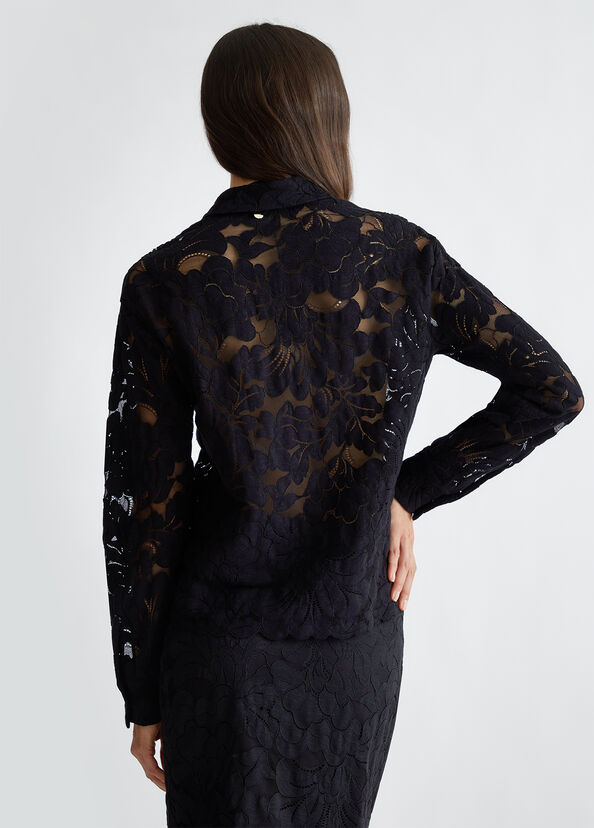 Liu Jo Camicia nera in pizzo Vendita