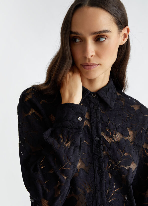 Liu Jo Camicia nera in pizzo Vendita