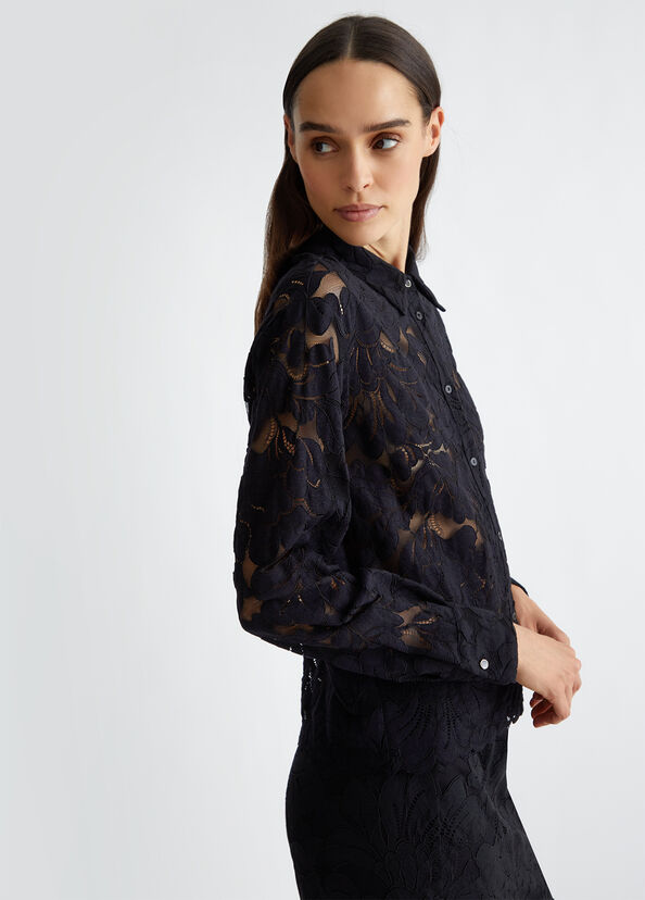 Liu Jo Camicia nera in pizzo Vendita