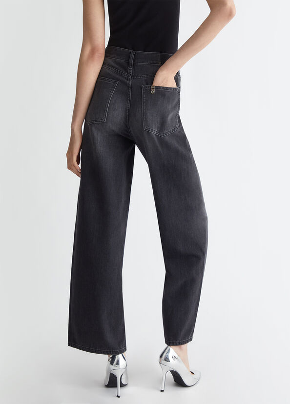 Liu Jo Jeans flare in cotone Vendita Calda