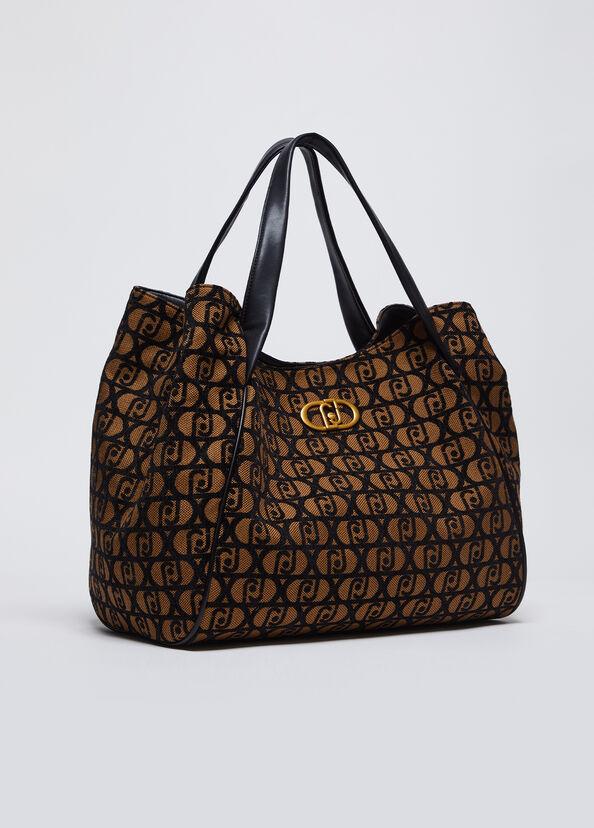 Liu Jo Shopping bag jacquard con logo Negozio