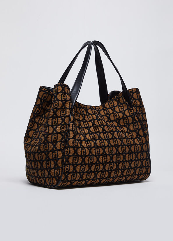 Liu Jo Shopping bag jacquard con logo Negozio