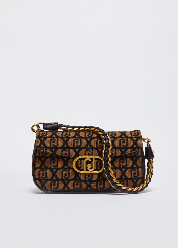 Liu Jo Borsa a spalla jacquard con logo Moda