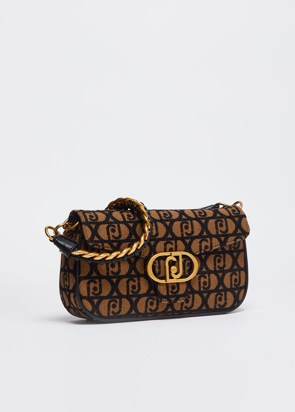 Liu Jo Borsa a spalla jacquard con logo Moda