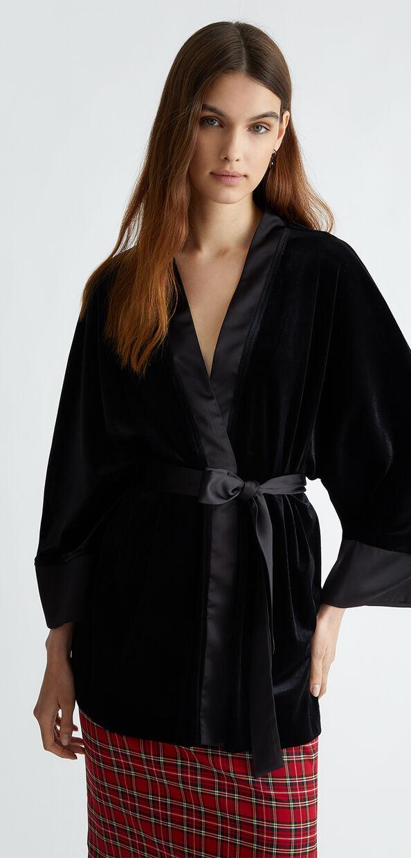 Liu Jo Giacca kimono in velluto Italy