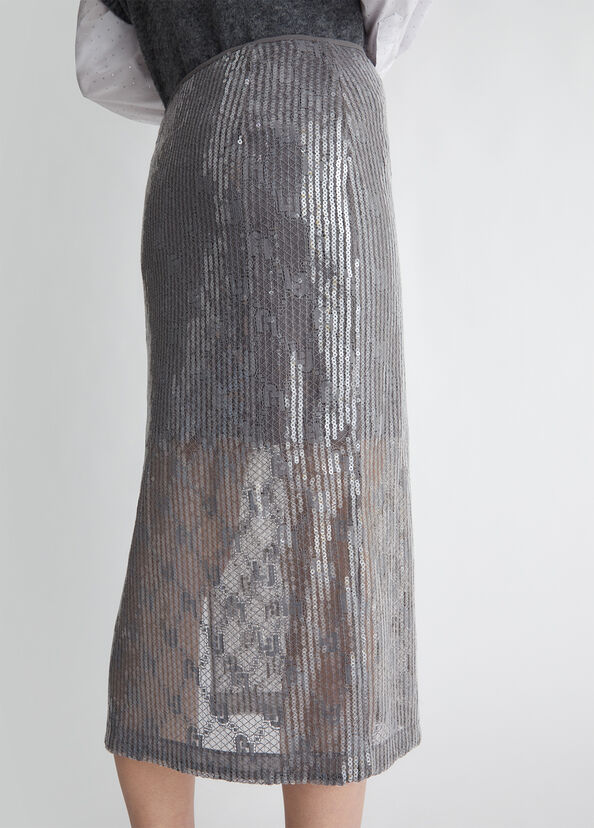 Liu Jo Gonna in pizzo con paillettes 2025