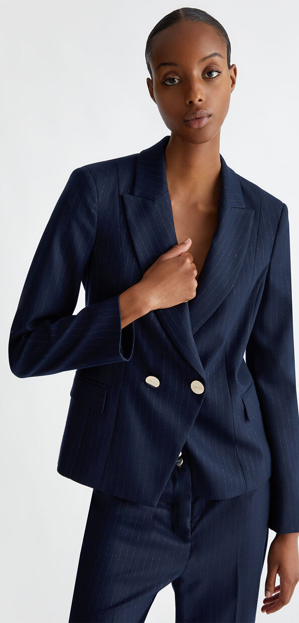 Liu Jo Blazer in flanella gessata Novità