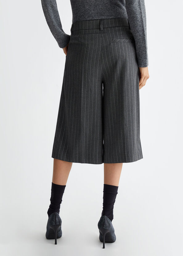Liu Jo Pantaloni culotte gessati Sconto