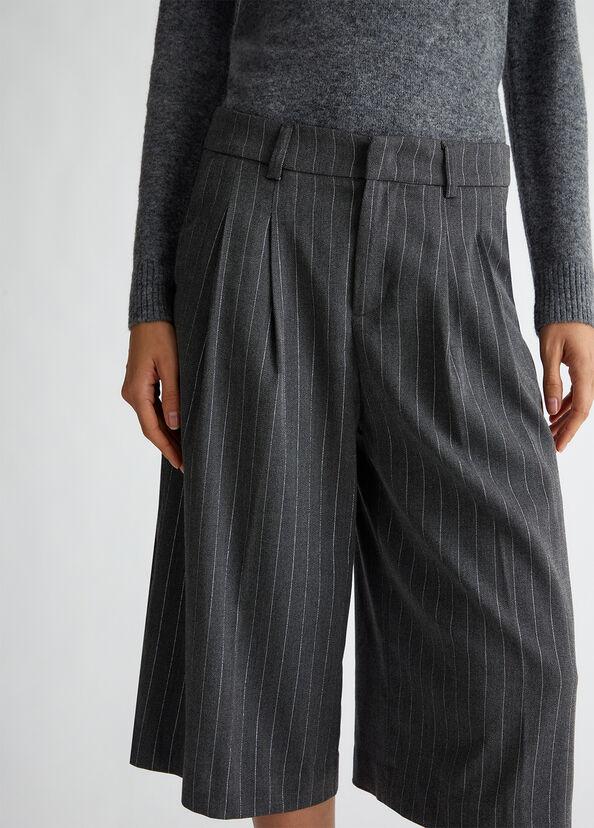 Liu Jo Pantaloni culotte gessati Sconto