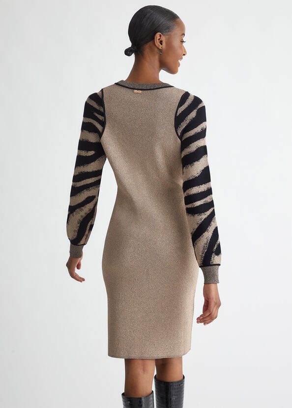 Liu Jo Abito animalier in maglia Italia