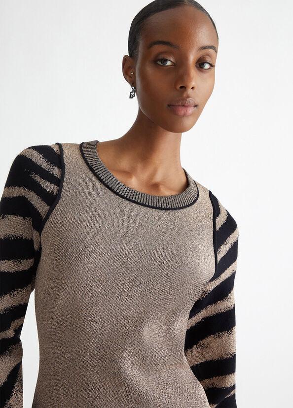 Liu Jo Abito animalier in maglia Italia