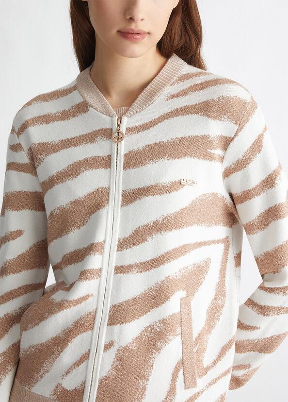 Liu Jo Cardigan jacquard con zip Affare Del Giorno