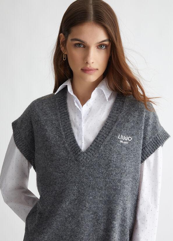 Liu Jo Gilet in maglia con logo Online