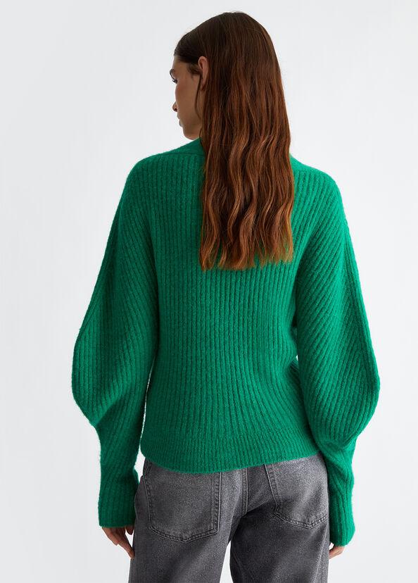 Liu Jo Cardigan in misto lana a coste In Vendita