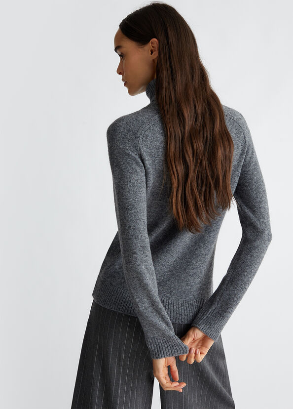 Liu Jo Dolcevita in misto lana con logo Hotsell