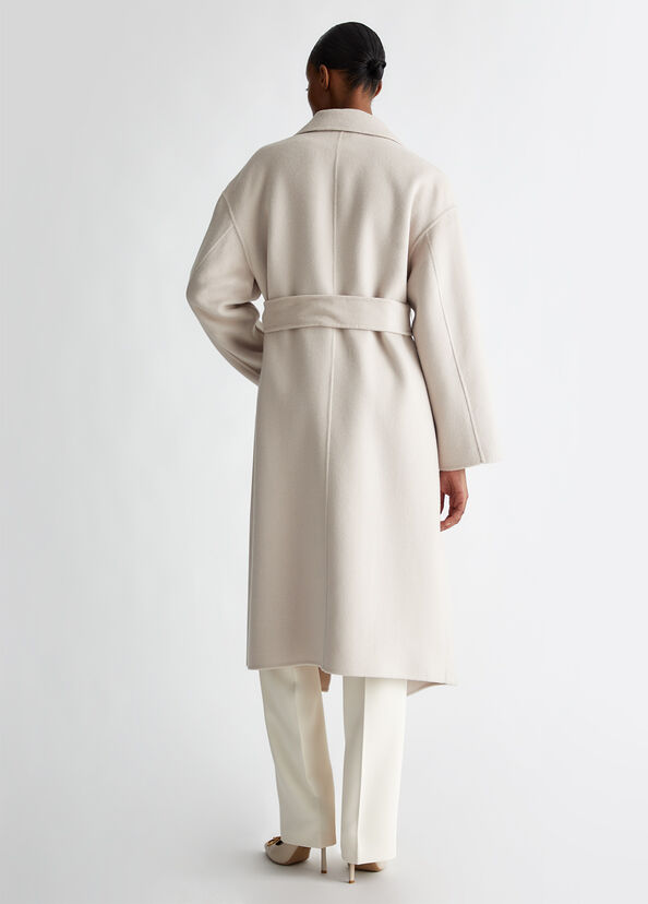 Liu Jo Cappotto in misto lana con cintura Vendita Economica