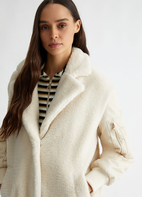 Liu Jo Cappotto in teddy Saldi Di Fabbrica