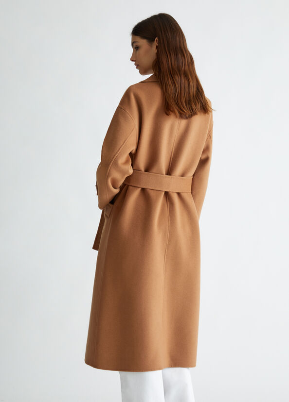 Liu Jo Cappotto in misto lana con cintura Vendite Flash