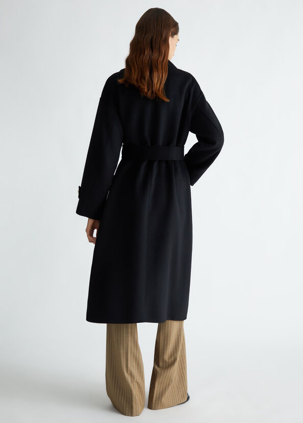 Liu Jo Cappotto in misto lana con cintura Qualità