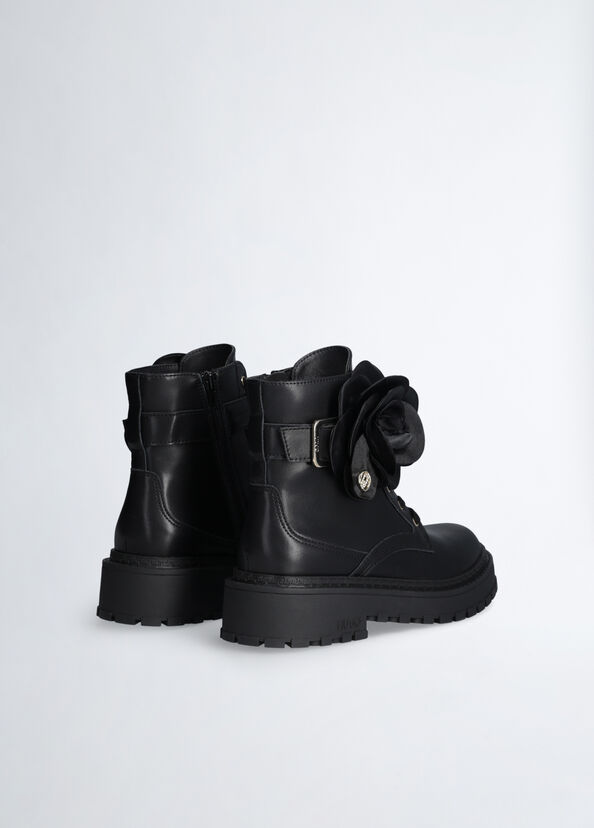 Liu Jo Anfibi in pelle con fiore Offerta