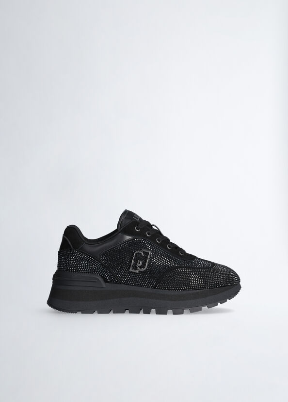 Liu Jo Sneakers nere full strass Online