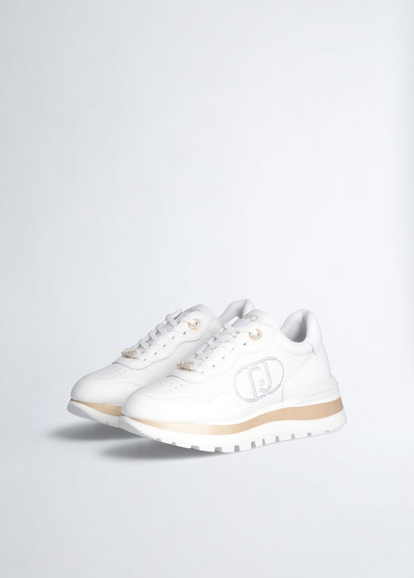 Liu Jo Sneakers bianche in pelle Outlet