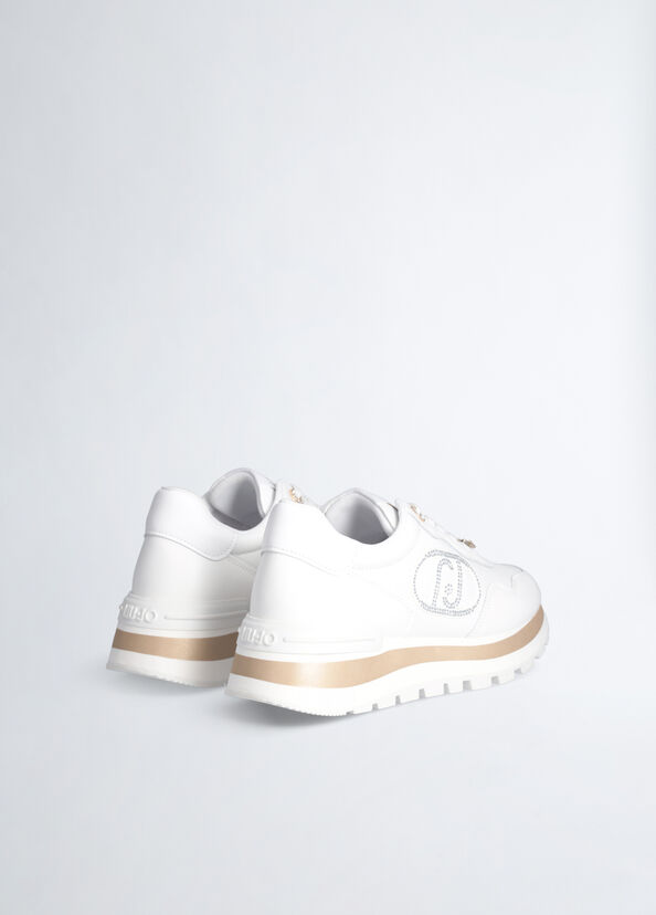 Liu Jo Sneakers bianche in pelle Outlet