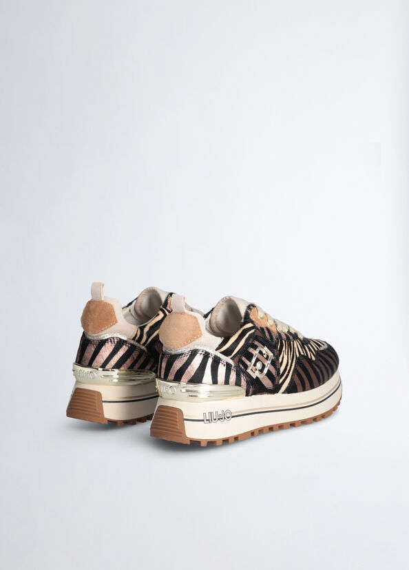 Liu Jo Sneakers platform animalier In Vendita