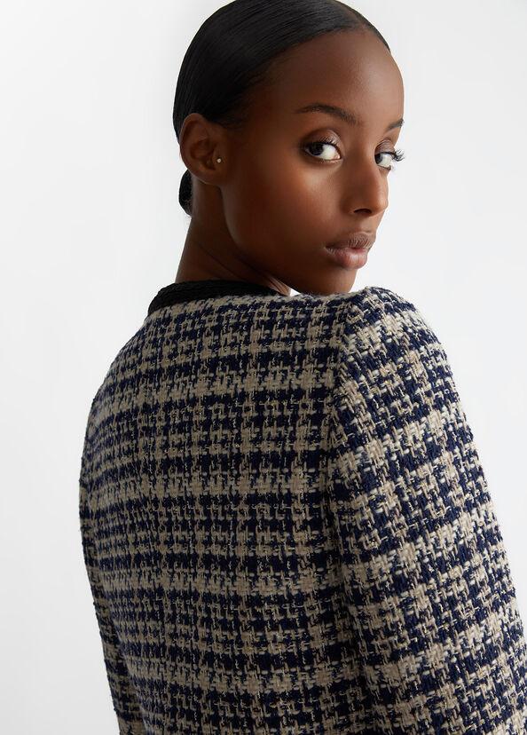 Liu Jo Giacca bouclé check Moda