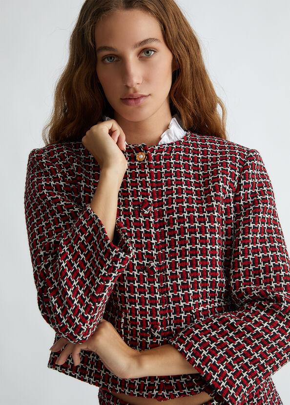 Liu Jo Giacca in tweed con colletto Nuovo