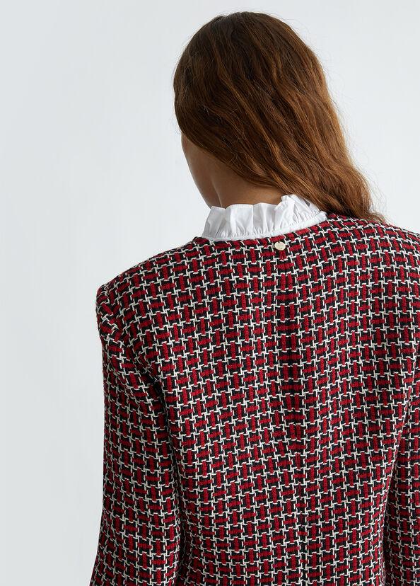 Liu Jo Giacca in tweed con colletto Nuovo