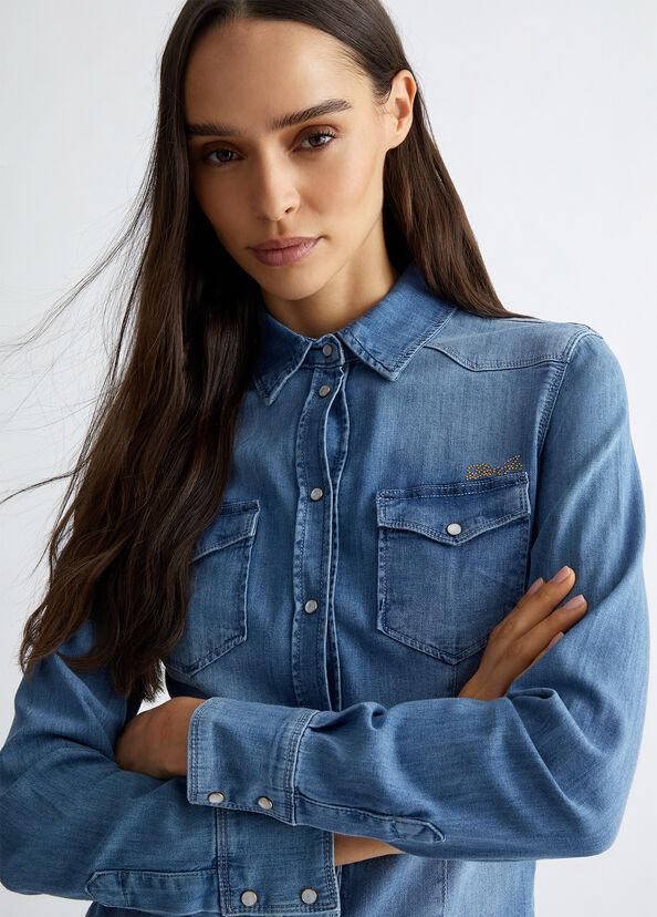 Liu Jo Camicia in denim Consegna Veloce