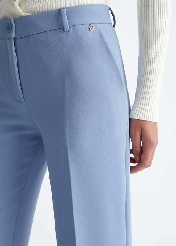 Liu Jo Pantaloni flare in crêpe Offerte