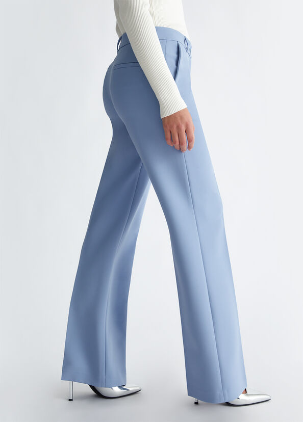 Liu Jo Pantaloni flare in crêpe Offerte